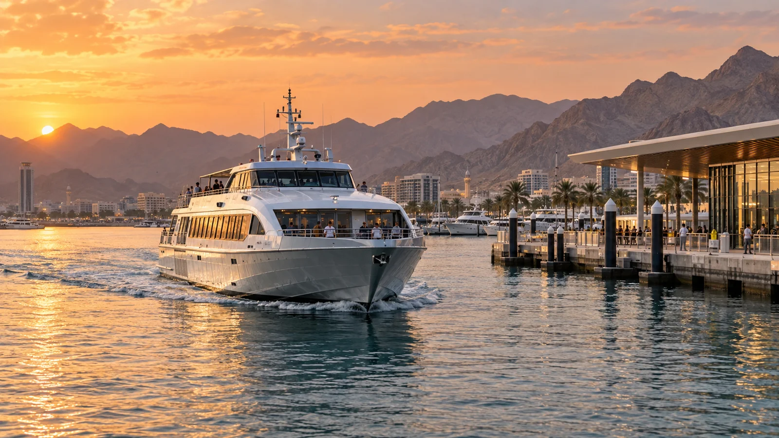Editorial illustration: Ferry for Sale in Dubai and the Gulf: UAE, Oman, Qatar and Bahrain Market Guide