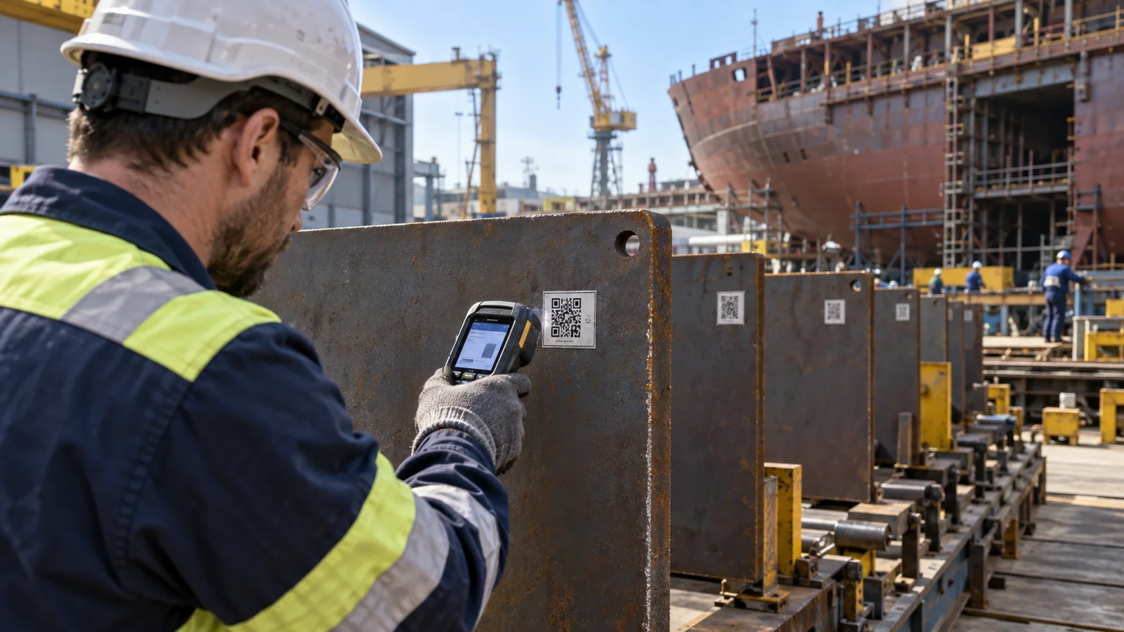 Editorial illustration: Why Material Traceability Matters in Steel Vessel Construction