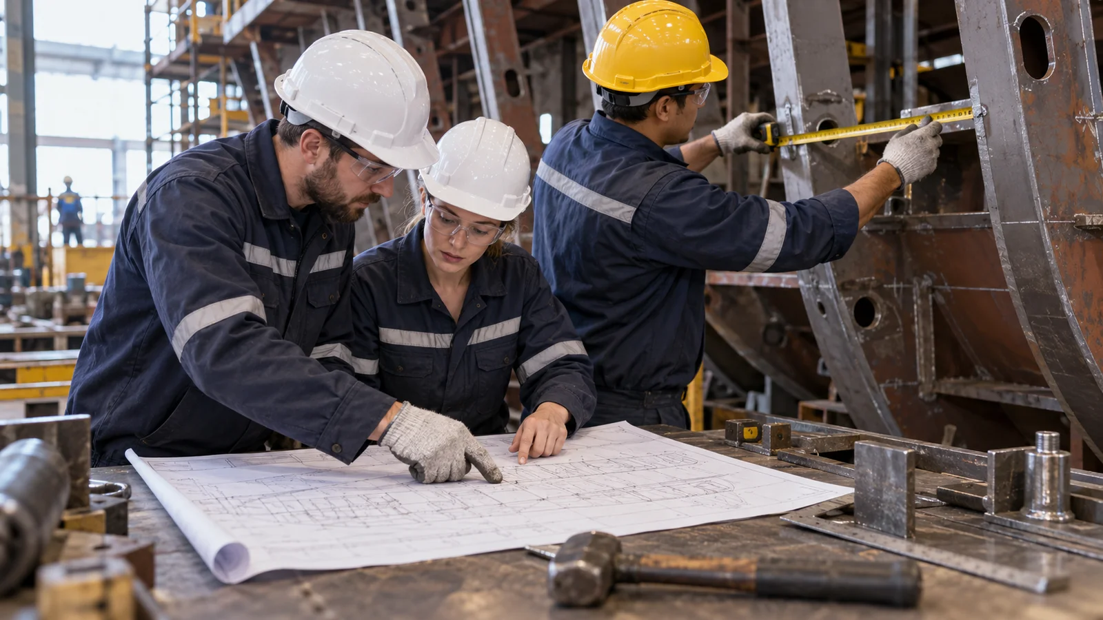 Editorial illustration: How Poor Production Drawings Cause Shipyard Delays
