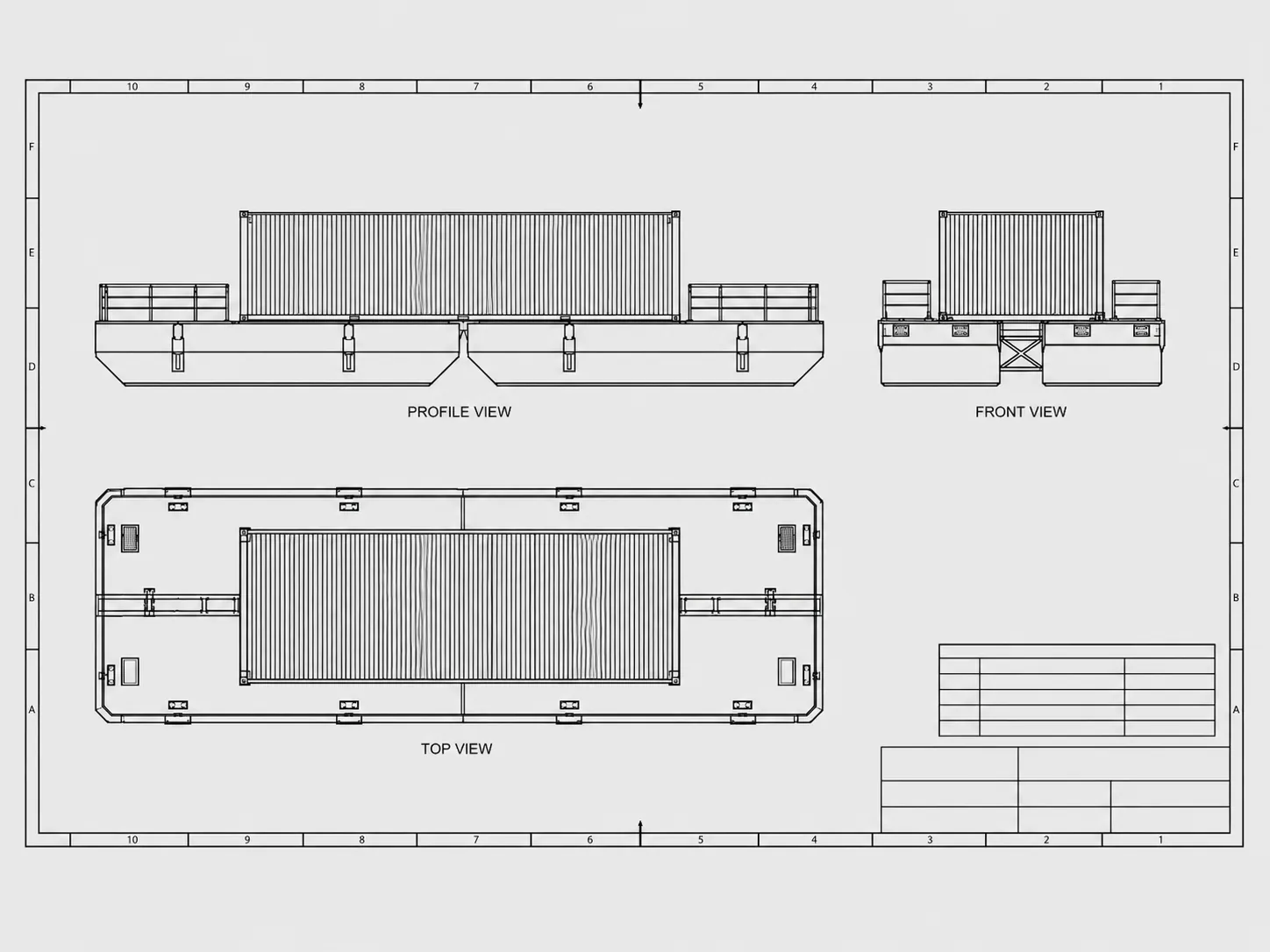 20ft Accommodation Barge view 20