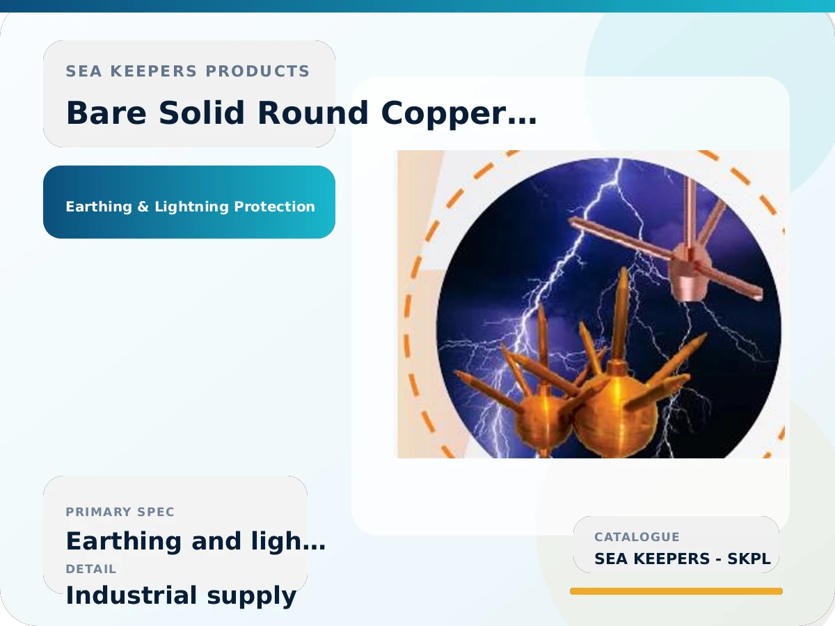 Bare Solid Round Copper Conductor