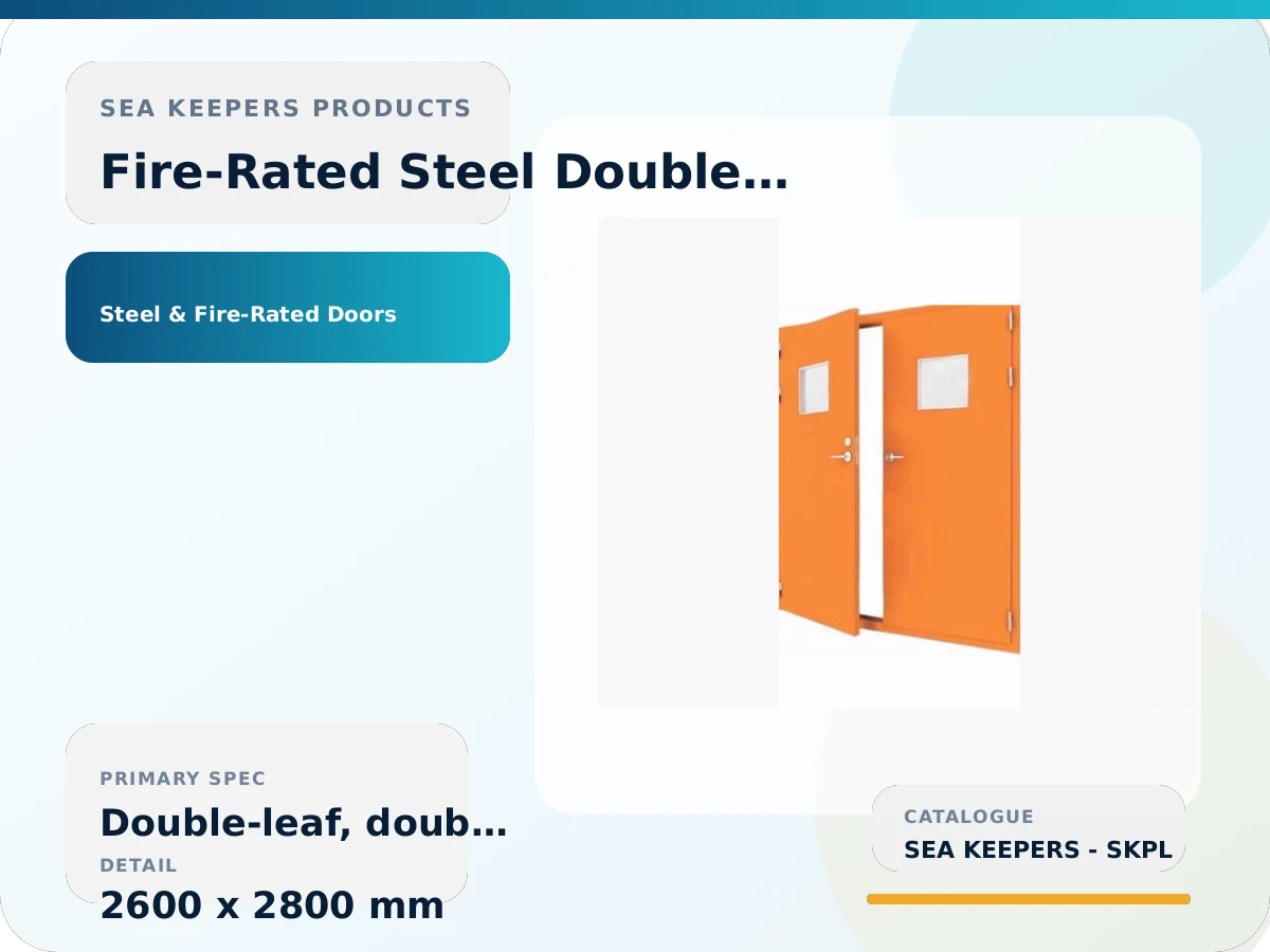 Fire-Rated Steel Double-Leaf Door | Up to 2 Hours