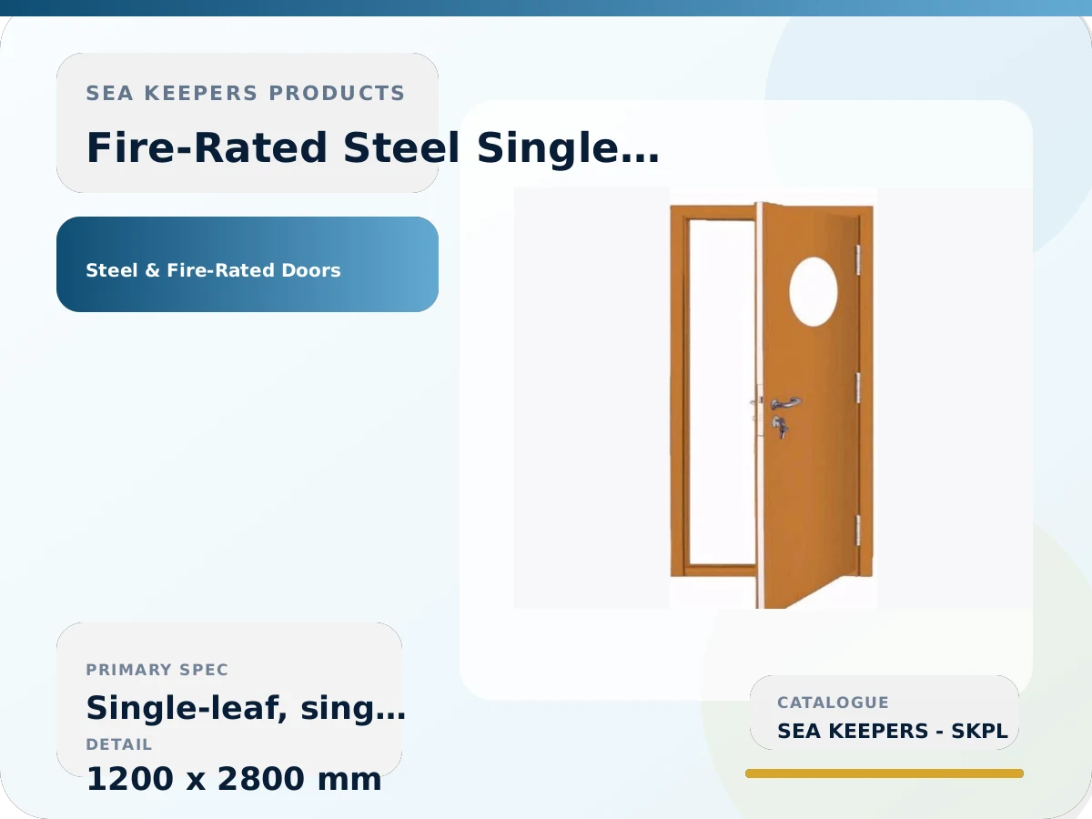 Fire-Rated Steel Single-Leaf Door | Up to 2 Hours
