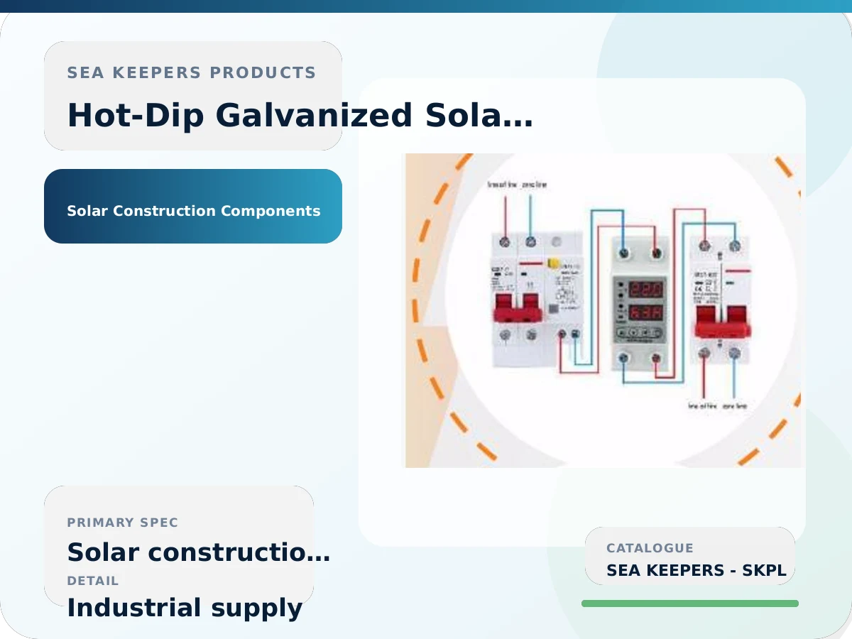 Hot-Dip Galvanized Solar Structure