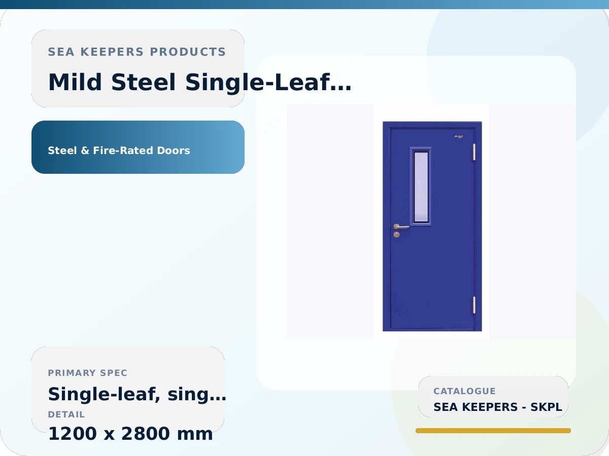 Mild Steel Single-Leaf Door