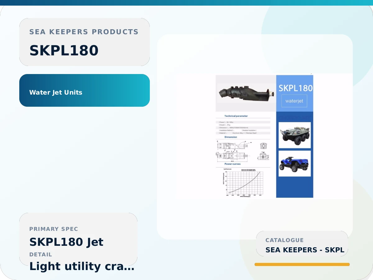 SKPL180 Marine Water Jet Unit