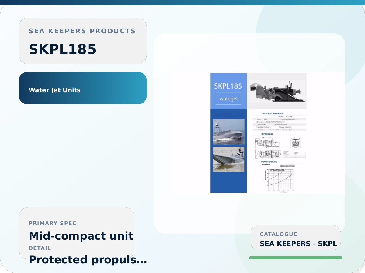 SKPL185 Marine Water Jet Unit