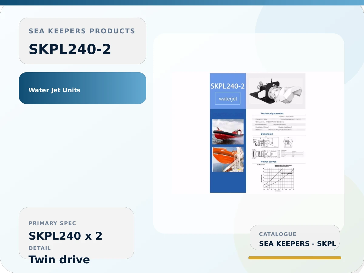 SKPL240-2 Twin Marine Water Jet Units