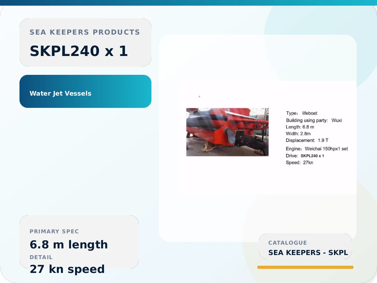 SKPL240 Waterjet Lifeboat