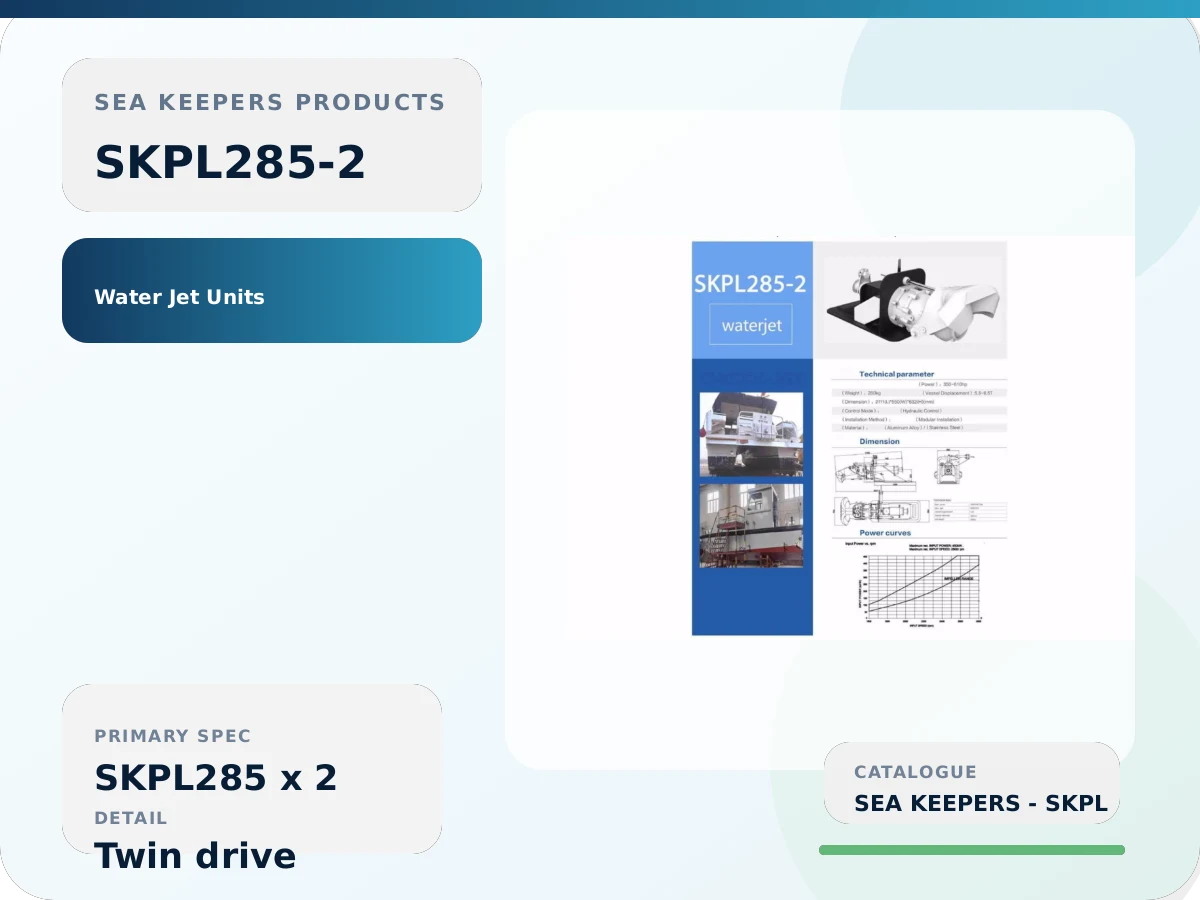 SKPL285-2 Twin Marine Water Jet Units