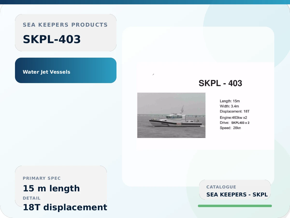 SKPL403 Twin Waterjet Workboat