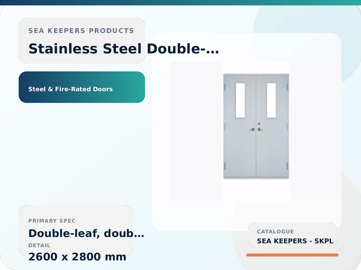 Stainless Steel Double-Leaf Door