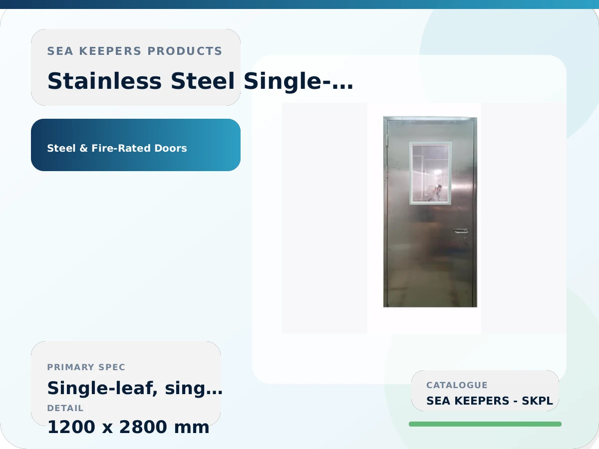 Stainless Steel Single-Leaf Door