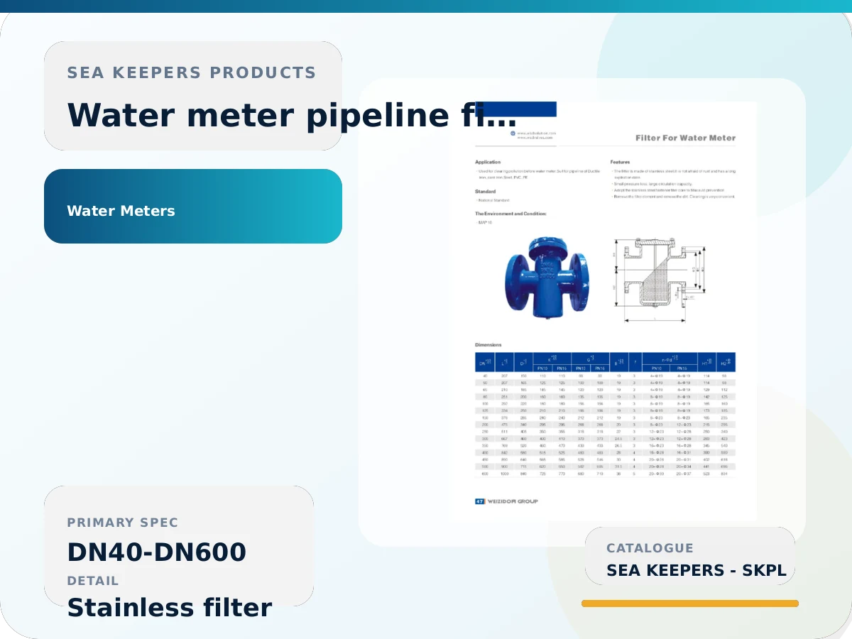 WEIZIDOM Filter for Water Meter