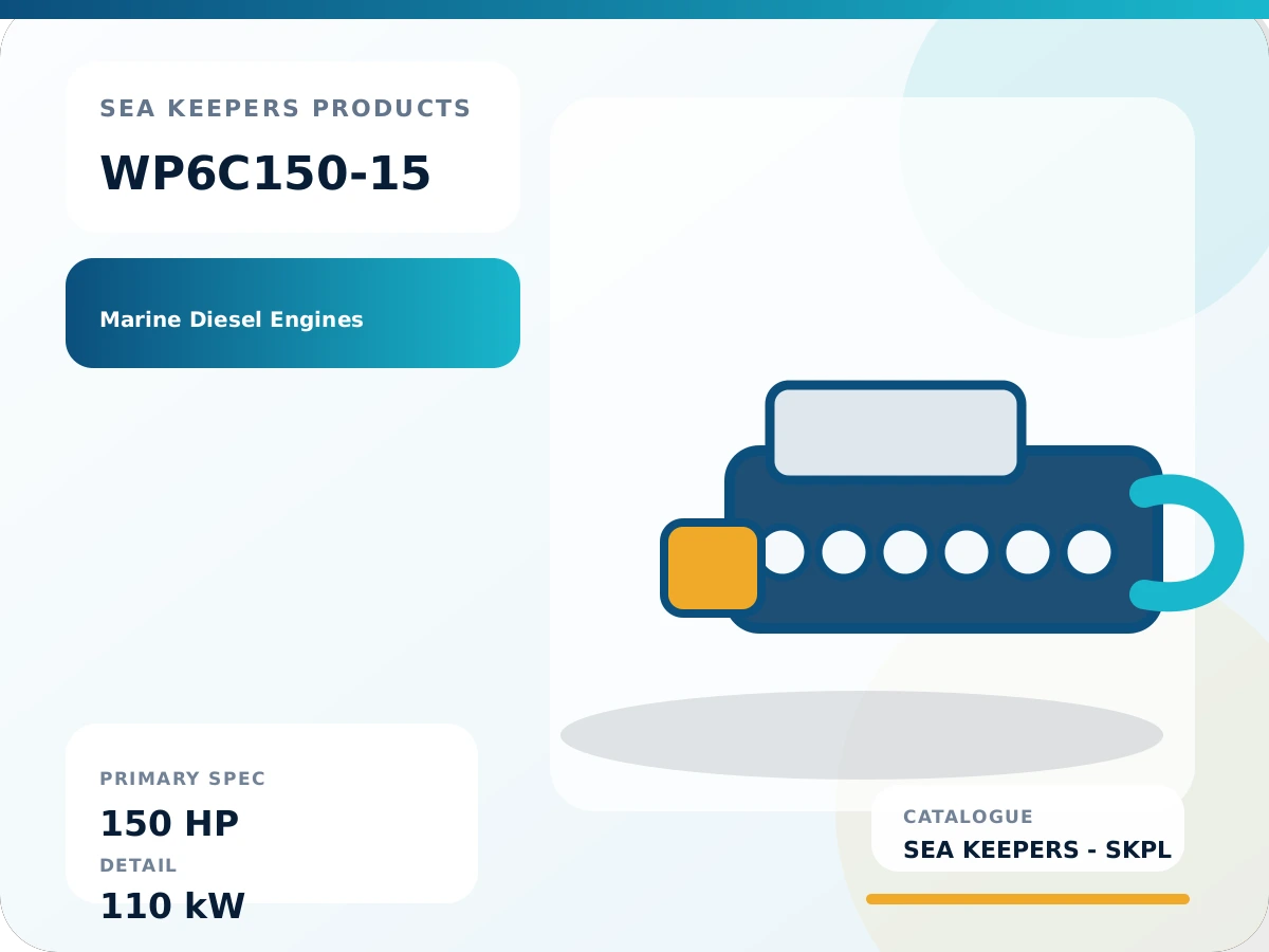 WP6C150-15 Marine High-Speed Diesel Engine