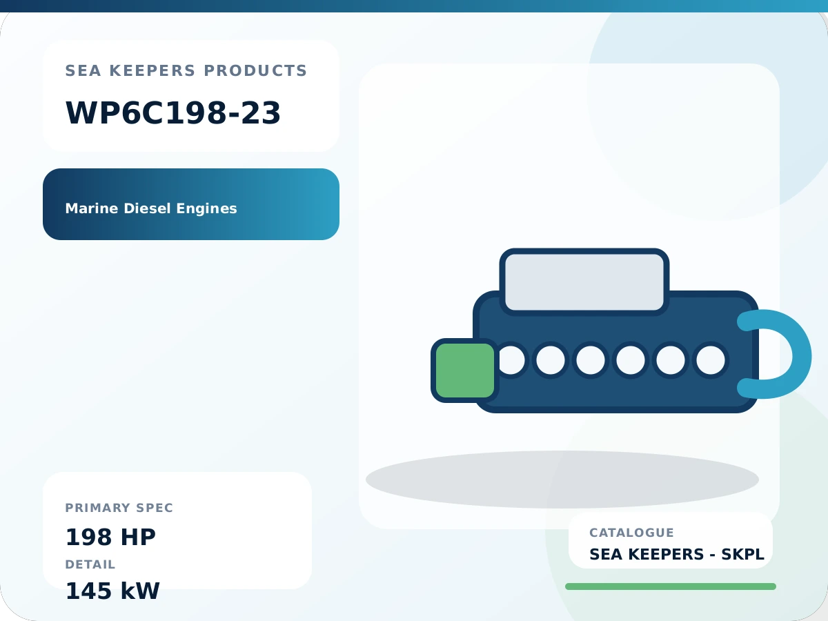 WP6C198-23 Marine High-Speed Diesel Engine