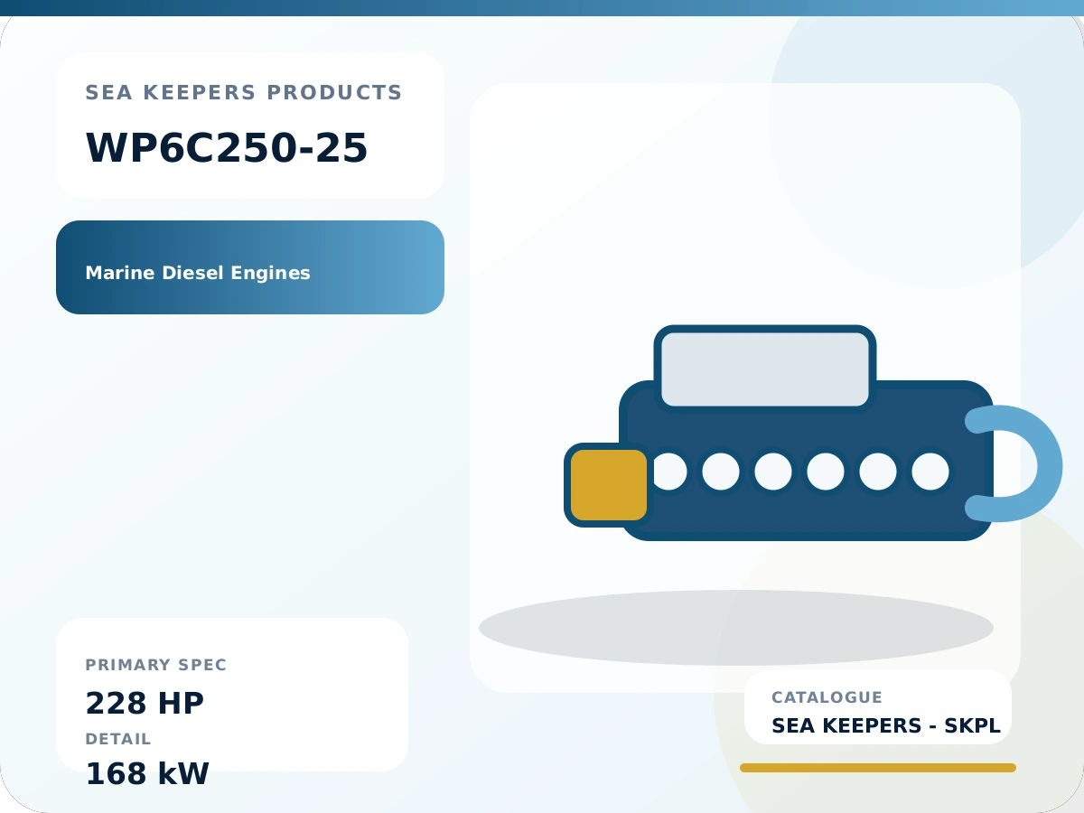 WP6C250-25 Marine High-Speed Diesel Engine