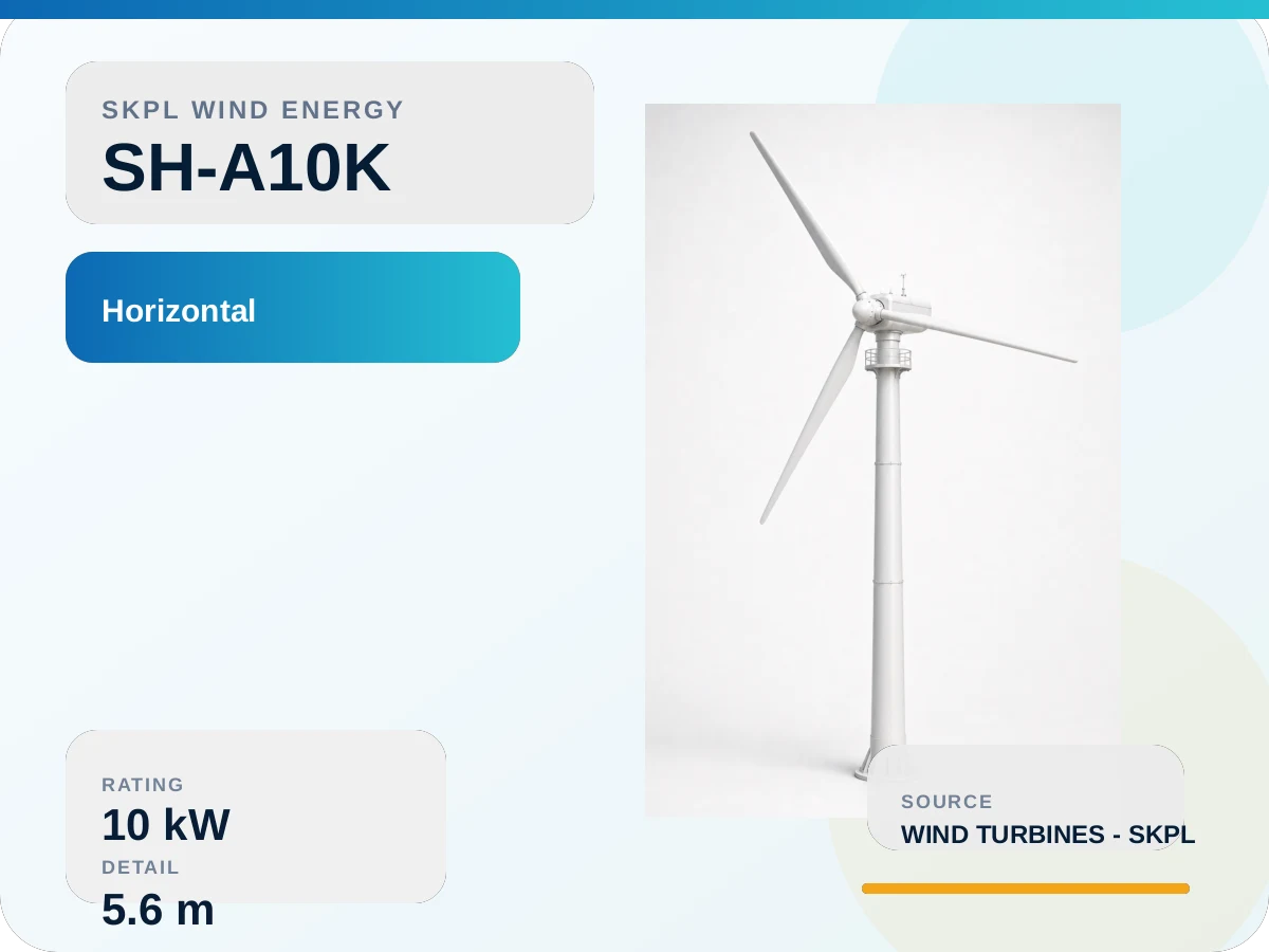 SH-A10K Horizontal axis Wind Turbine