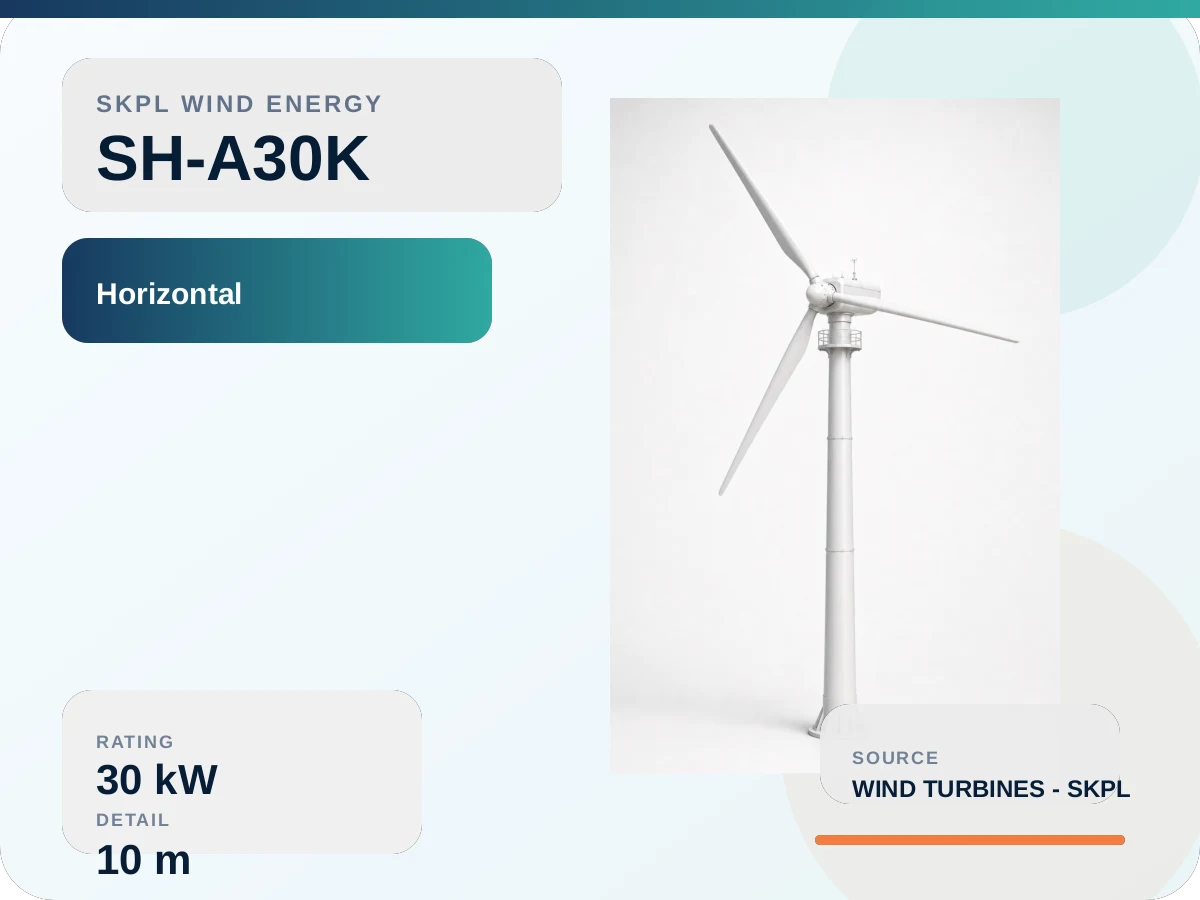 SH-A30K Horizontal axis Wind Turbine