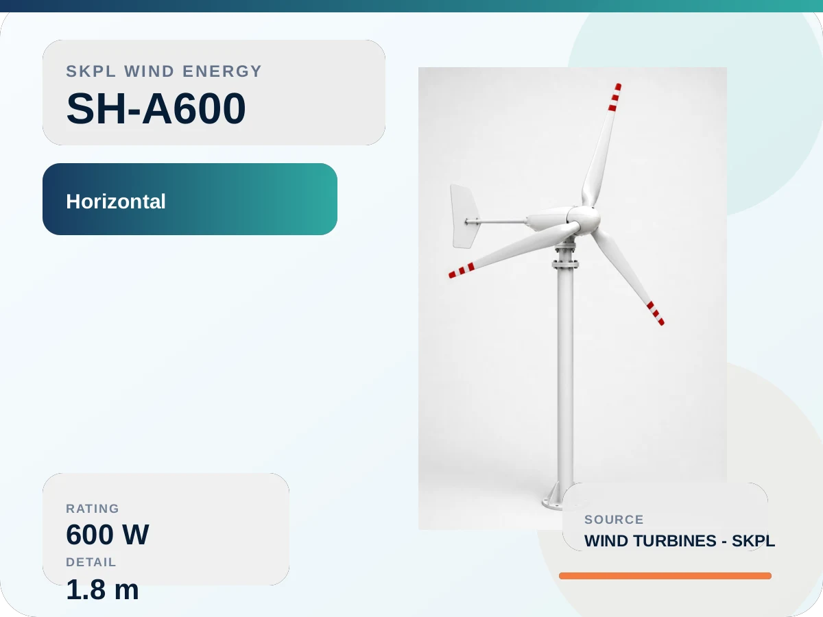 SH-A600 Horizontal axis Wind Turbine
