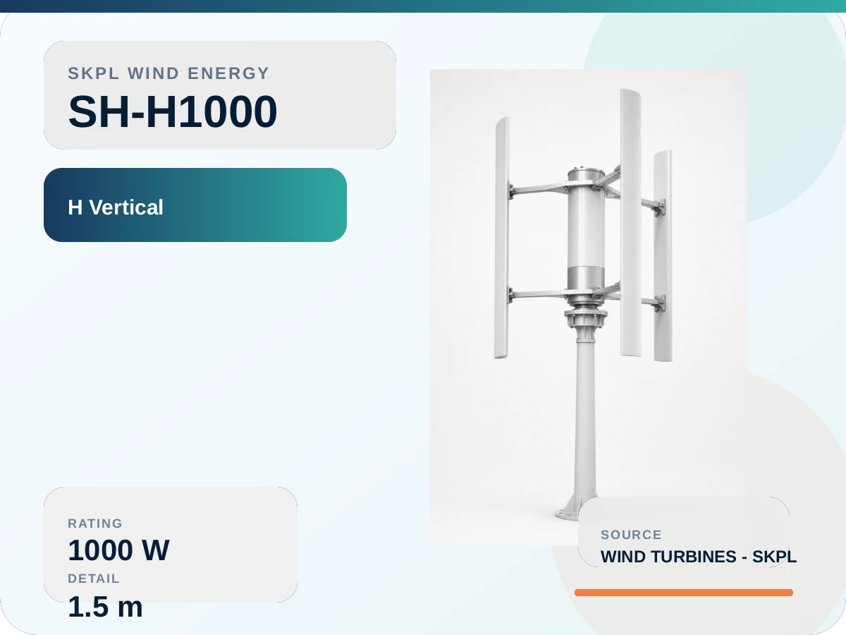 SH-H1000 H vertical axis Wind Turbine