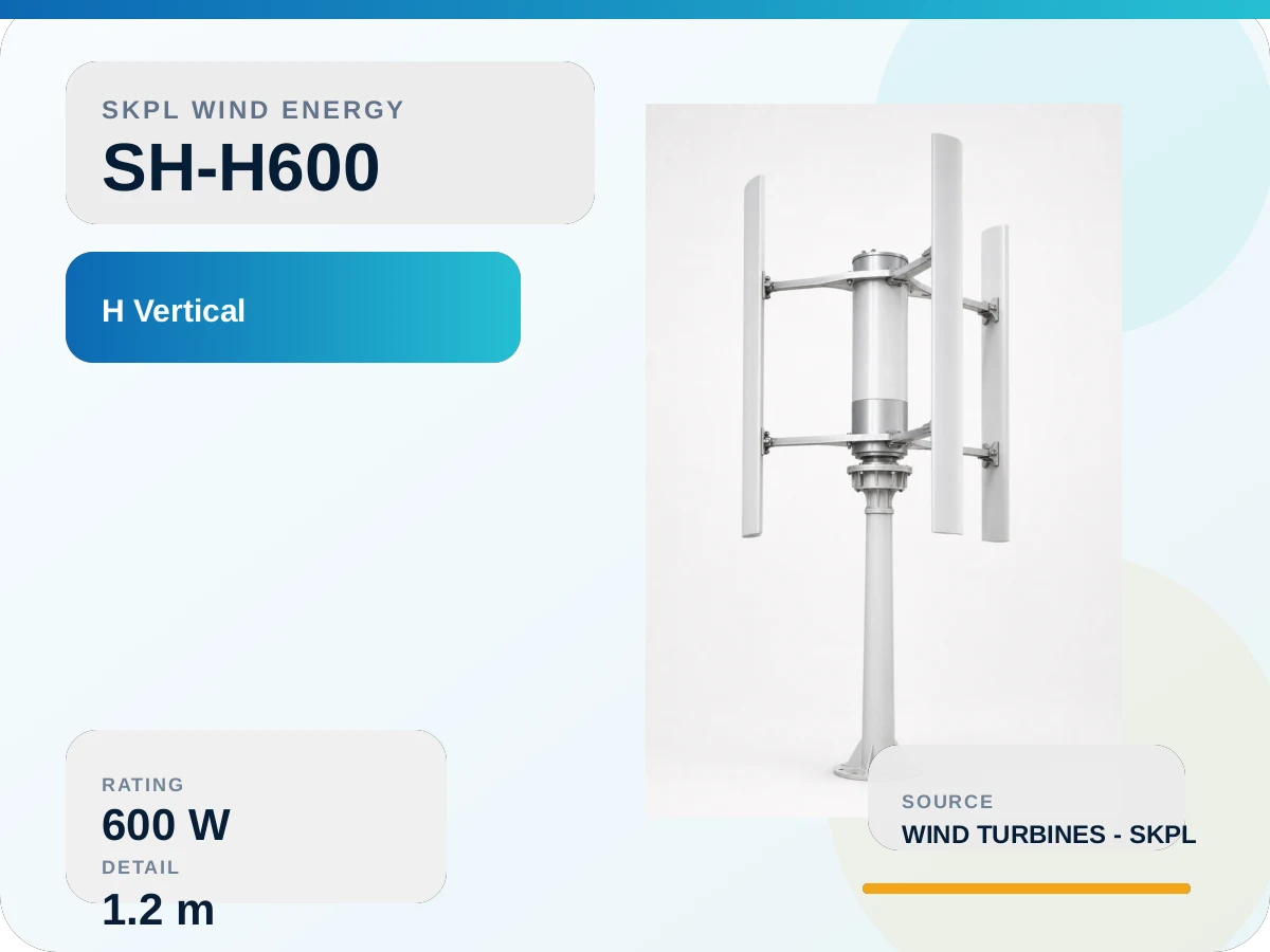 SH-H600 H vertical axis Wind Turbine
