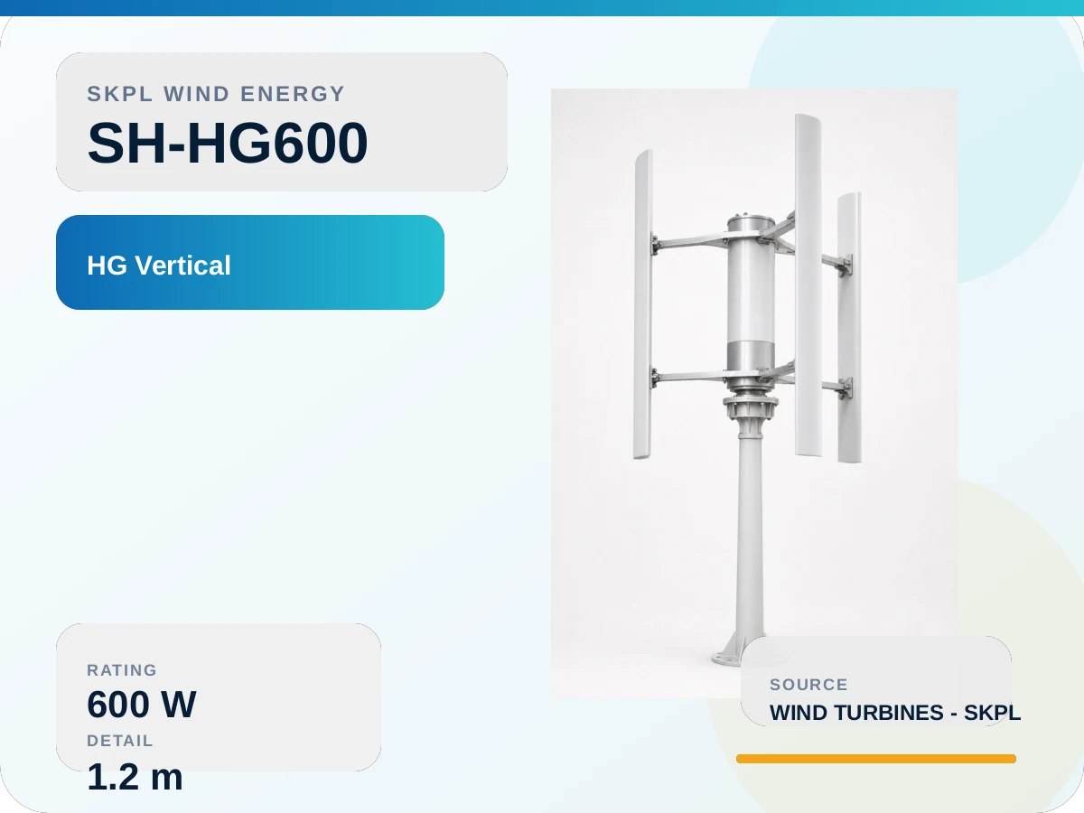 SH-HG600 HG vertical axis Wind Turbine