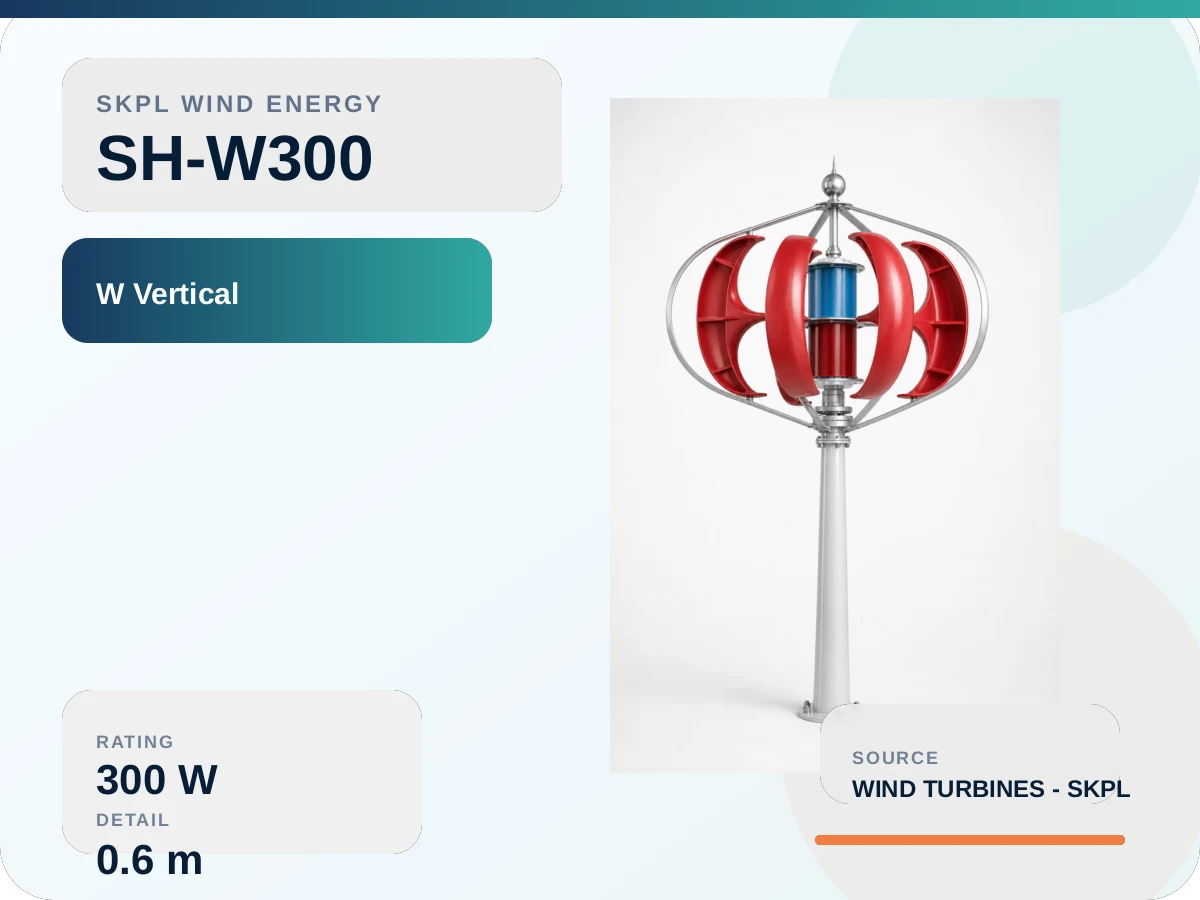 SH-W300 W vertical shaft Wind Turbine