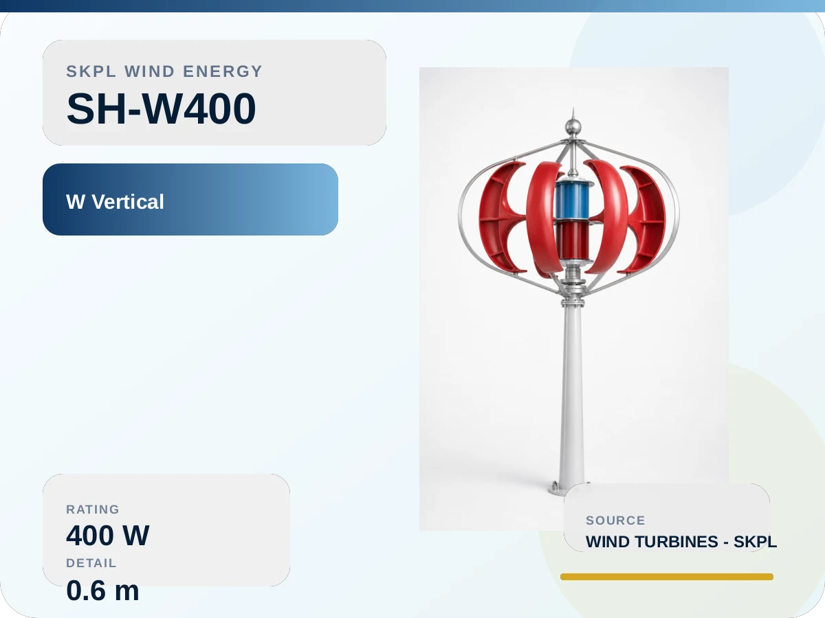 SH-W400 W vertical shaft Wind Turbine