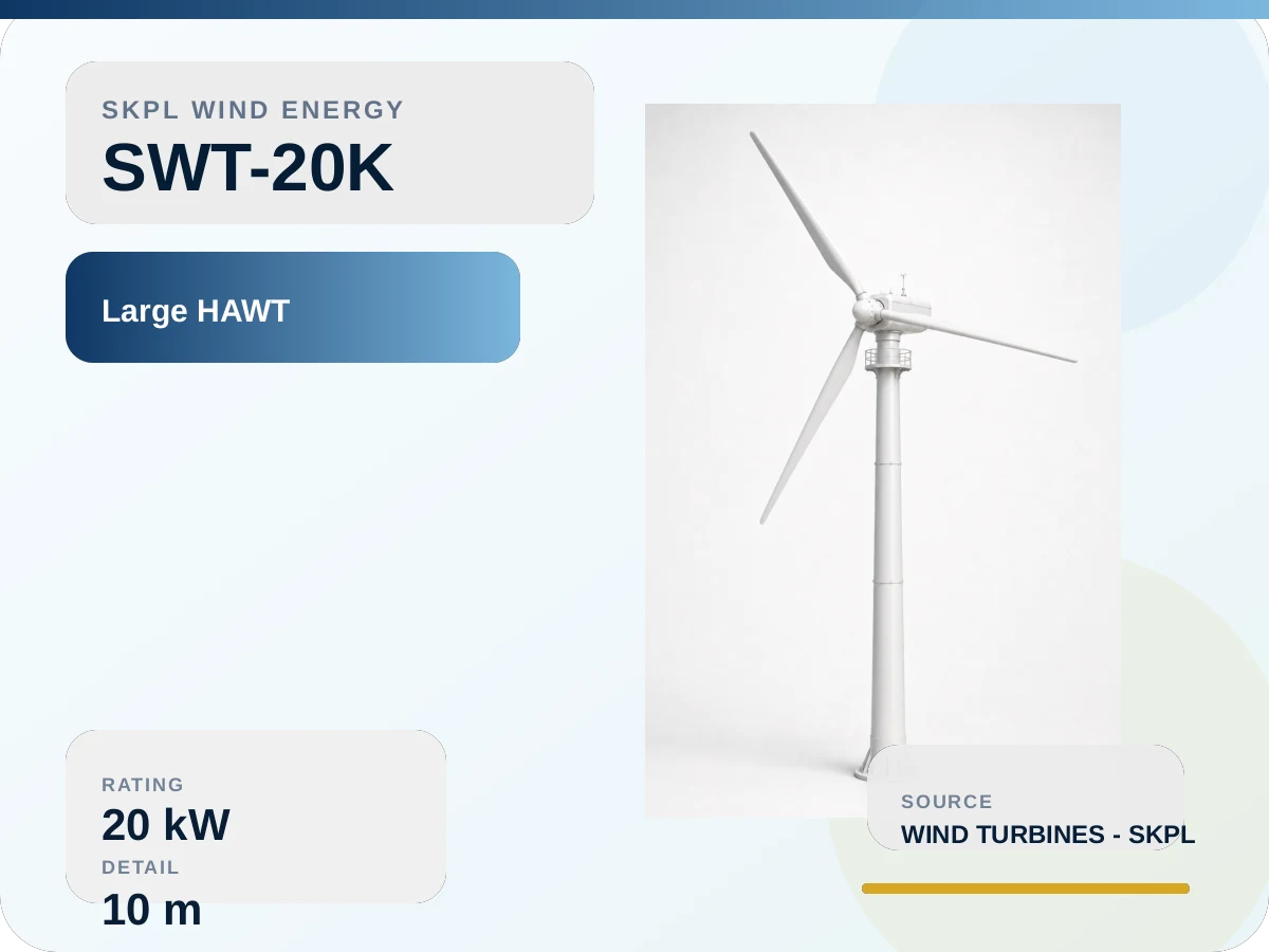 SWT-20K Large horizontal axis Wind Turbine