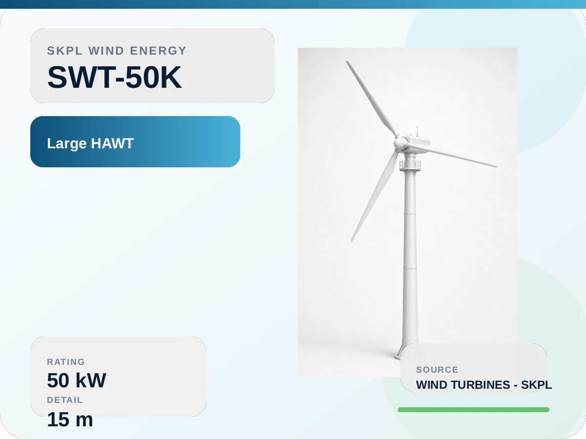SWT-50K Large horizontal axis Wind Turbine